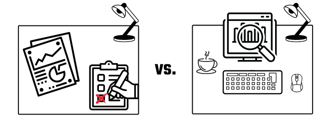 Cumbersome Manual Reporting vs. Instant Access to Key Activity Reports