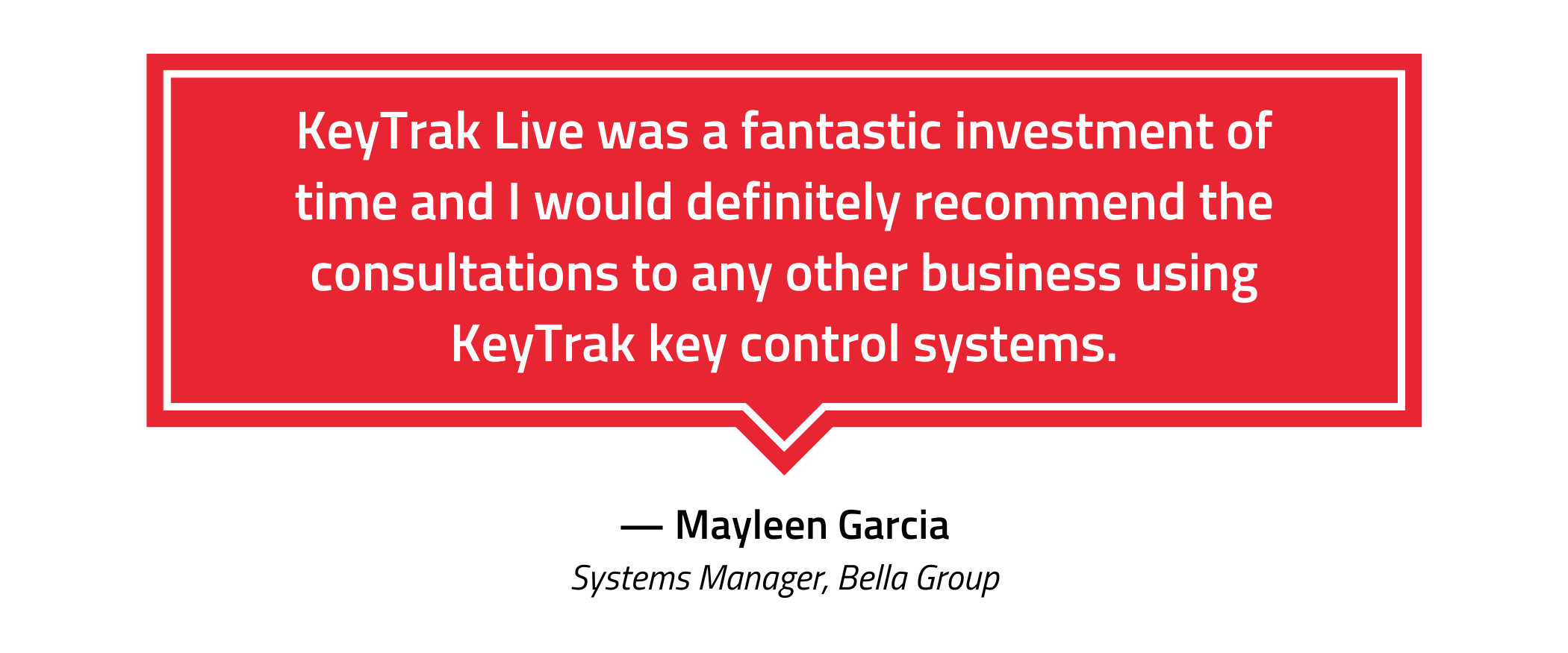 Mayleen Garcia, Bella Auto Group testimonial quote graphic