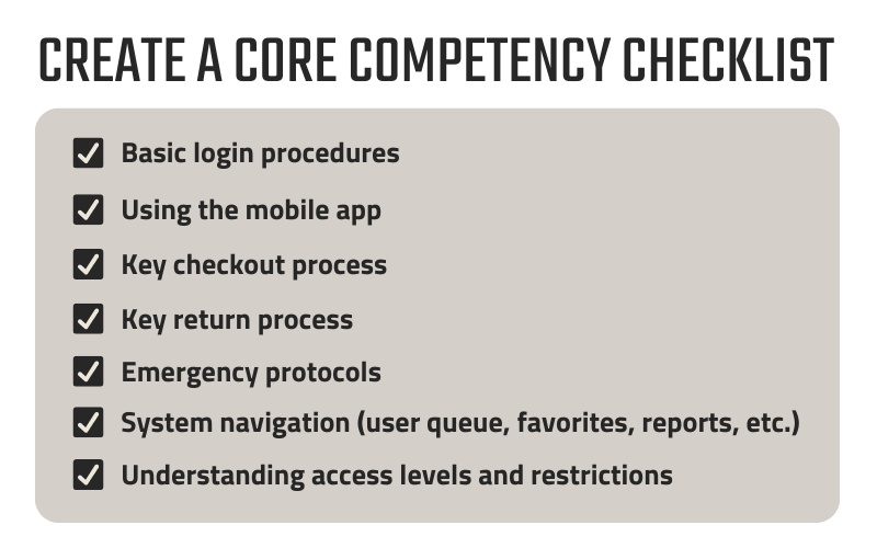 Create a Core Competency Checklist