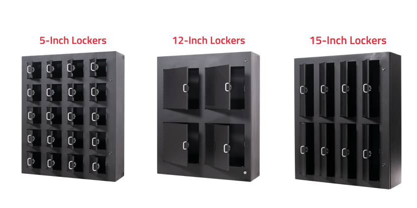 KeyTrak Guardian locker sizes