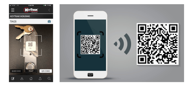 KeyTrak Edge mobile app QR code feature