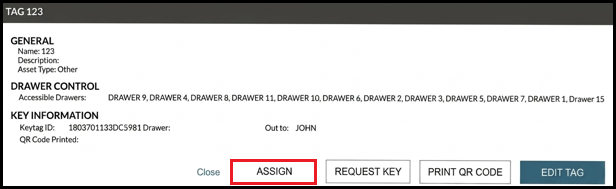 Assign Key option