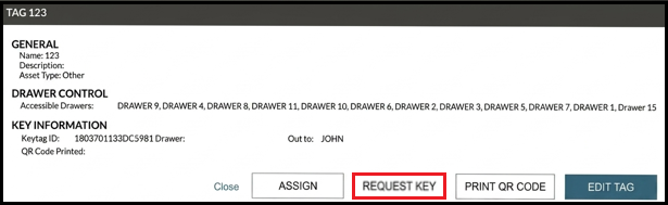 Request Key option