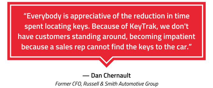 Russell & Smith Automotive Group testimonial graphic