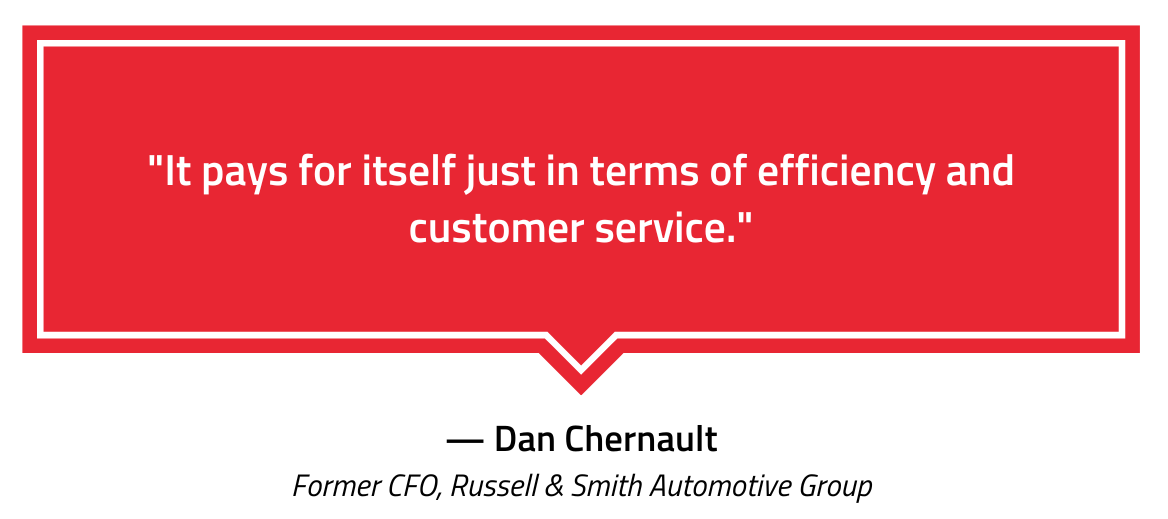 Russell & Smith Automotive Group testimonial
